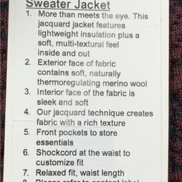 Insulated Jacquard Full-Zip Jacket lululemon - Picture 7 of 11